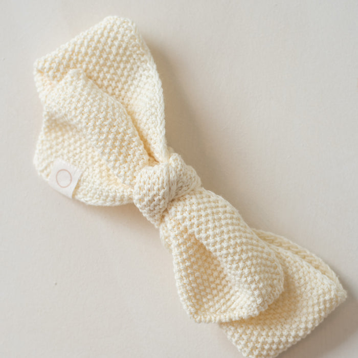 Knitted headband Off white