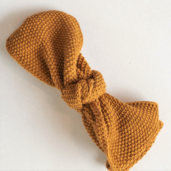 Knitted headband Mustard