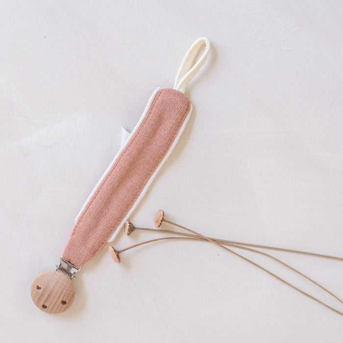 Billie Café Au Lait Pacifier Clip