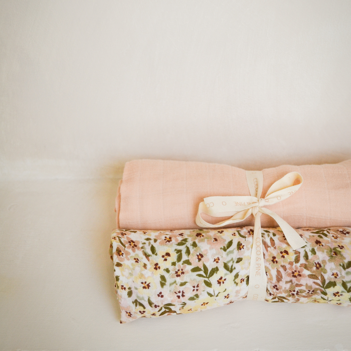 Frances muslin swaddles - 2 pack