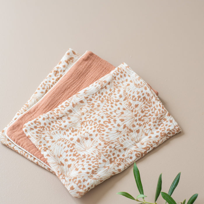 Jackie muslin wash gloves