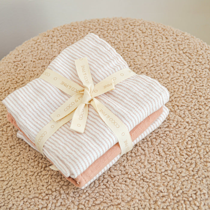 Jules Café au lait muslin cloths