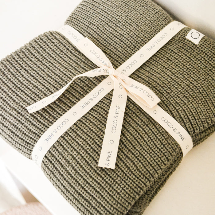 Blanket woolmix - Forrest green